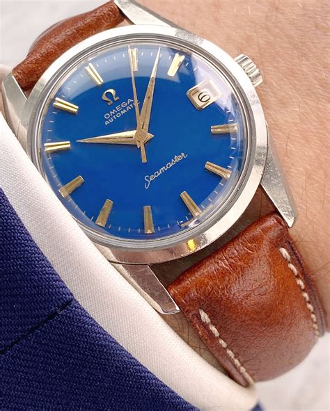 omega seamaster blue wave|omega seamaster blue dial vintage.